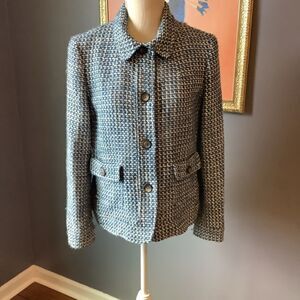 Talbots's‎ Classic Woven Buttoned Blazer 💙💋